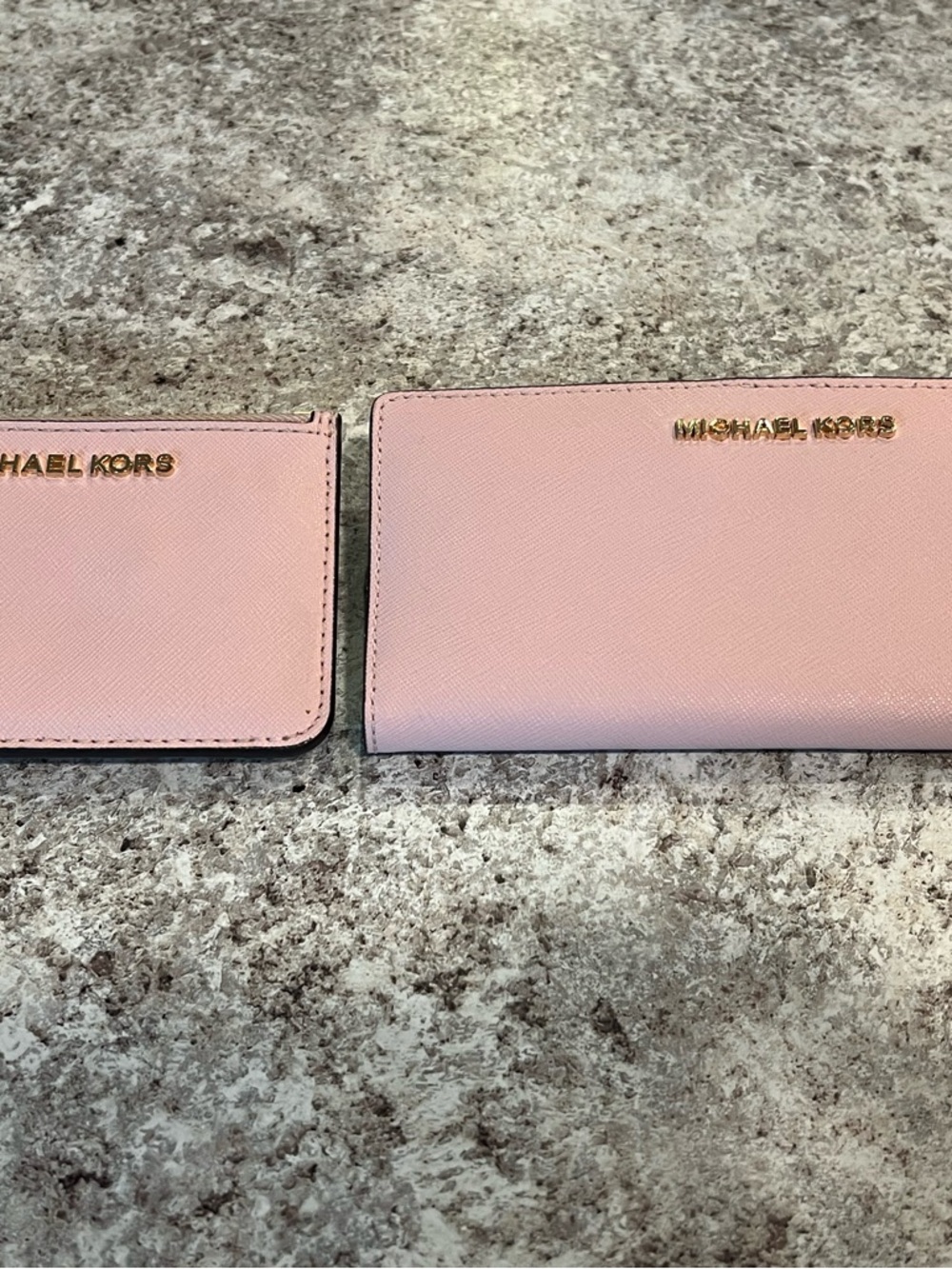 Michael Kors Light Pink Coin & Wallet Set